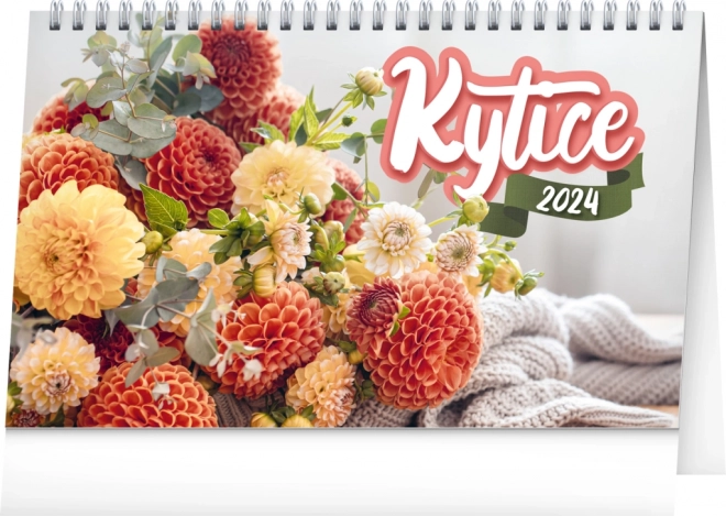 Calendar de birou Buchete CZ/SK 2024