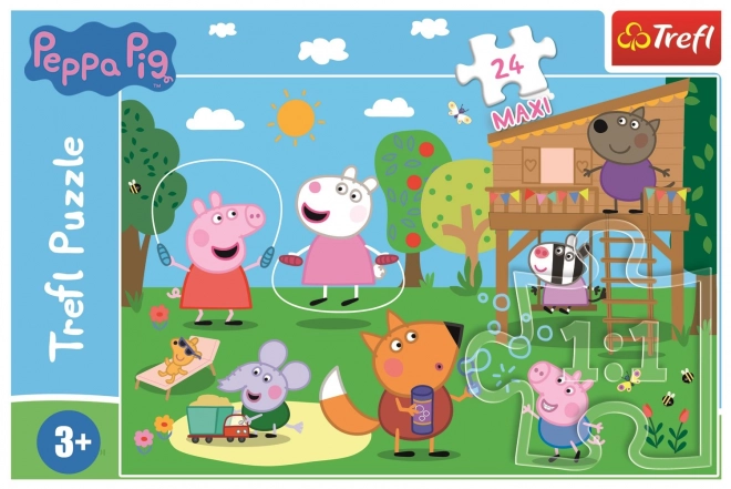 Puzzle Peppa Pig: Distracție în iarbă Maxi 24 de piese