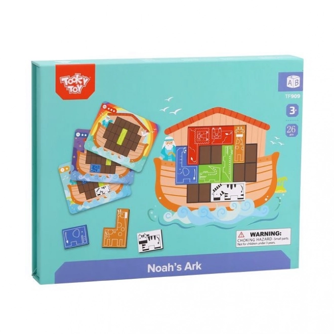 Puzzle magnetice tip Montessori Tetris Arca lui Noe