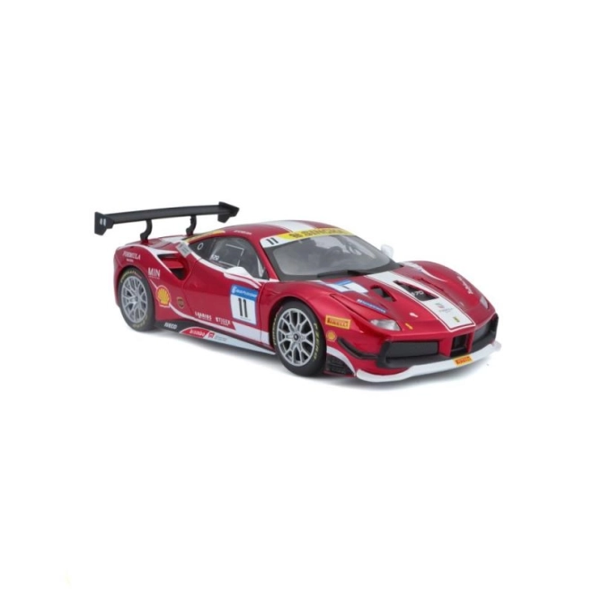 Model auto Ferrari 488 Challenge 2017 de la Bburago la scară 1:24