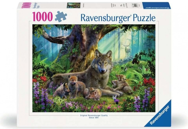Puzzle Lupi în pădure 1000 piese