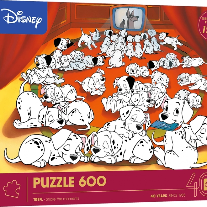 Puzzle Trefl Disney: 101 Dalmațieni 600 piese