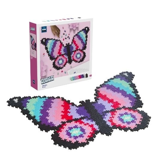 Puzzle după numere Plus Plus - Fluture 800 piese