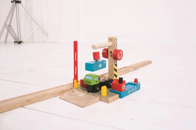 Terminal De Containere Bigjigs Rail