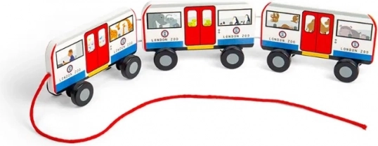 Bigjigs Jucării Jucărie de tras Metroul Londonez