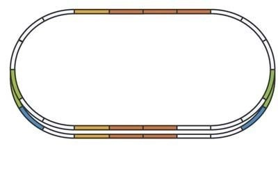 Linie paralelă cu oval fluid