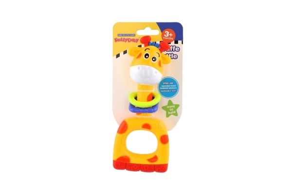 Jucărie zornăitoare girafă pentru bebeluși