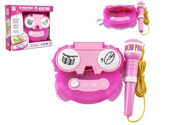 Microfon karaoke roz