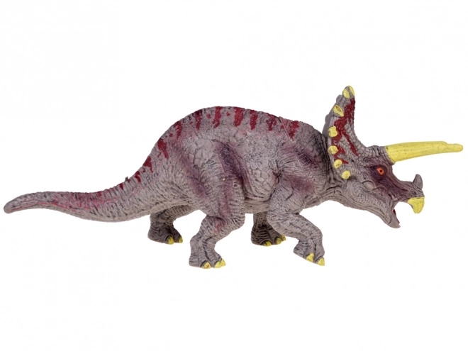 Figurină dinozaur Triceratops din gumă pentru copii