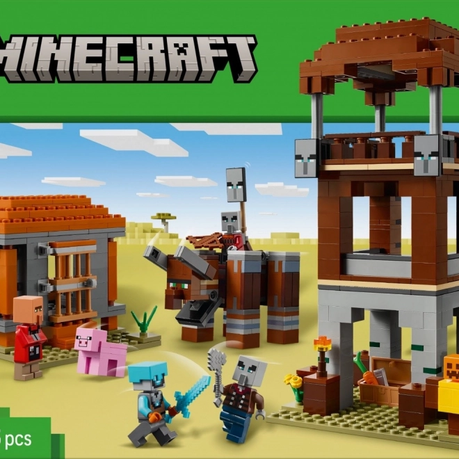Cărămizi LEGO Minecraft Ascunzătoarea Tâlharilor și Devastatorilor