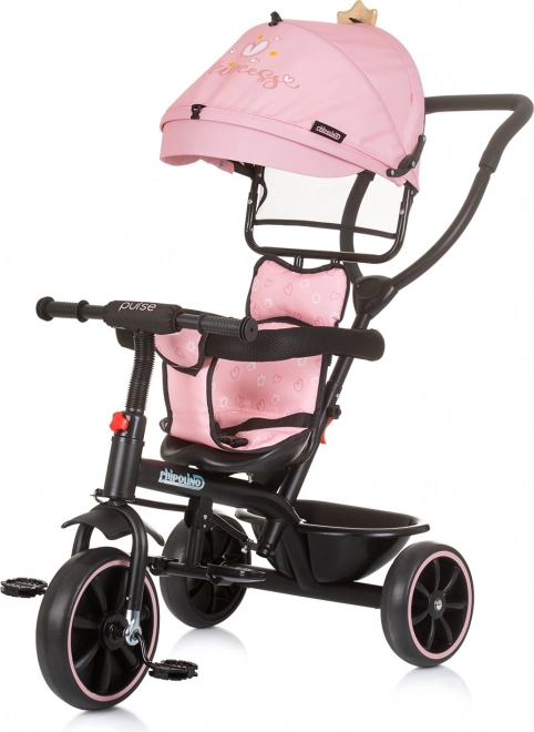 Tricicletă cu copertină Pulse 2 în 1 Princess Chipolino