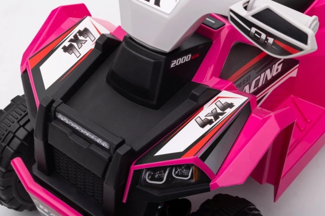 Gokart negru Monster pe pedale cu roți largi umflate