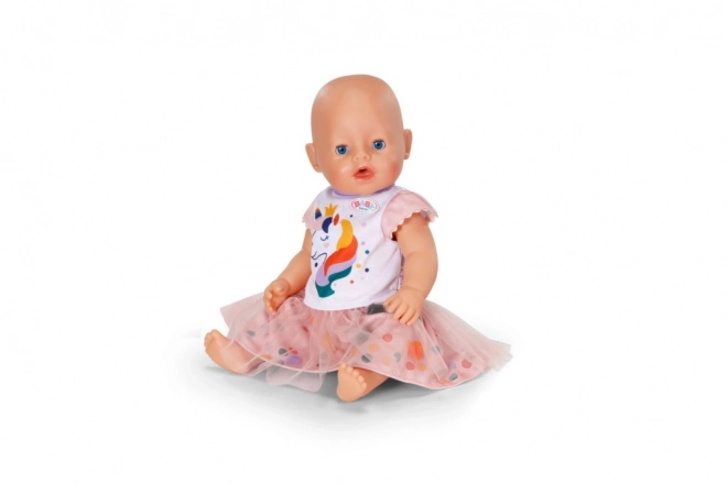 Rochițe tutu cu unicorni Baby Born pentru păpuși