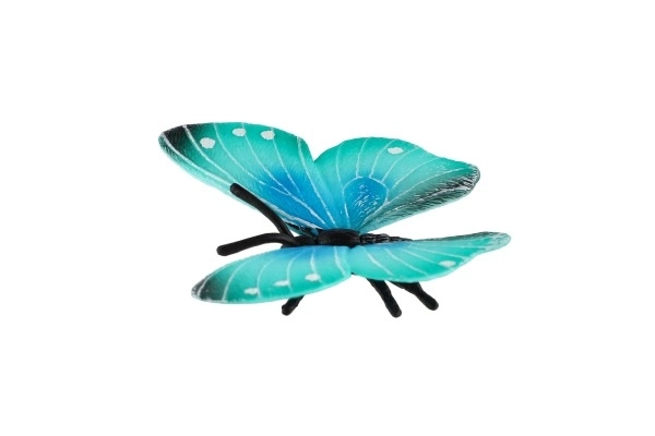 Fluture exotic Morpho Helena din plastic 7cm în săculeț