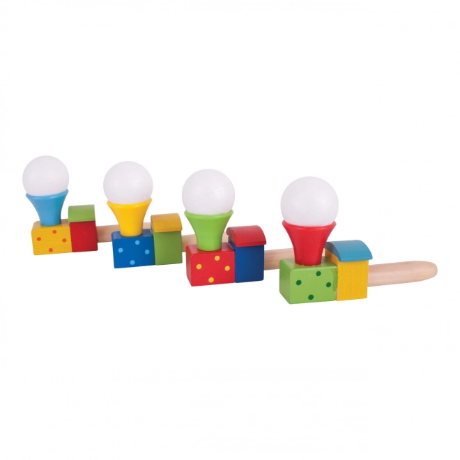 Locomotivă cu balon Bigjigs Toys