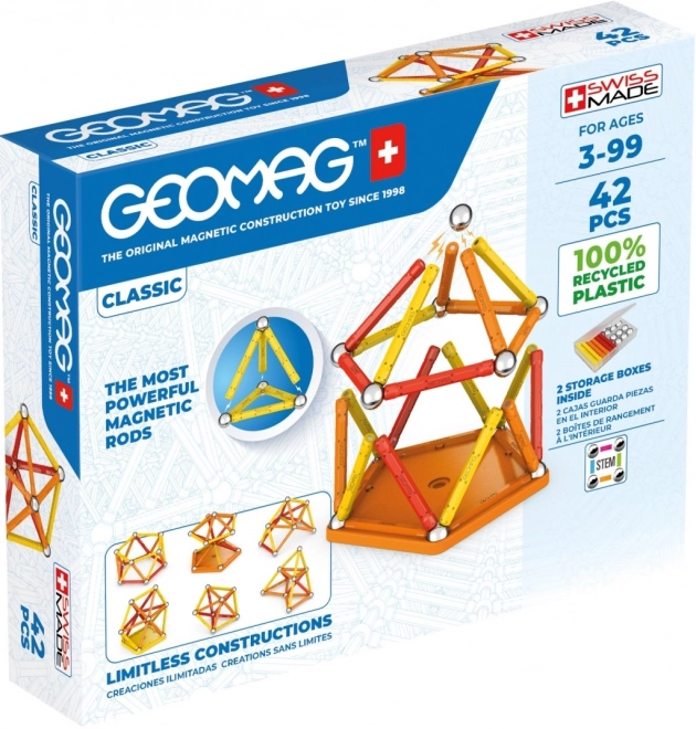 Geomag clasic reciclat 42 de piese magnetice