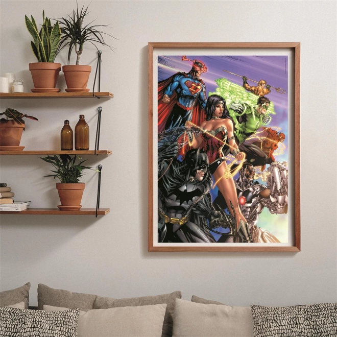 Puzzle Compact 1000 piese DC Comics Liga Justiției