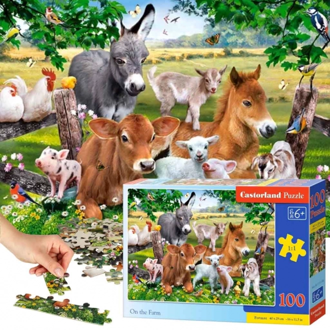 Puzzle Ferma 100 Piese Castorland