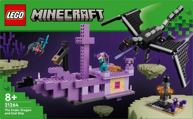 Lego Minecraft Dragonul End și Nava End