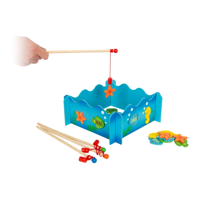 Pescuit magnetic isteț în lumea marină 3D