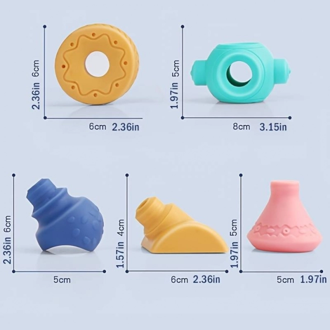 Set De Cuburi Sensory WOOPIE Pentru Bebeluși