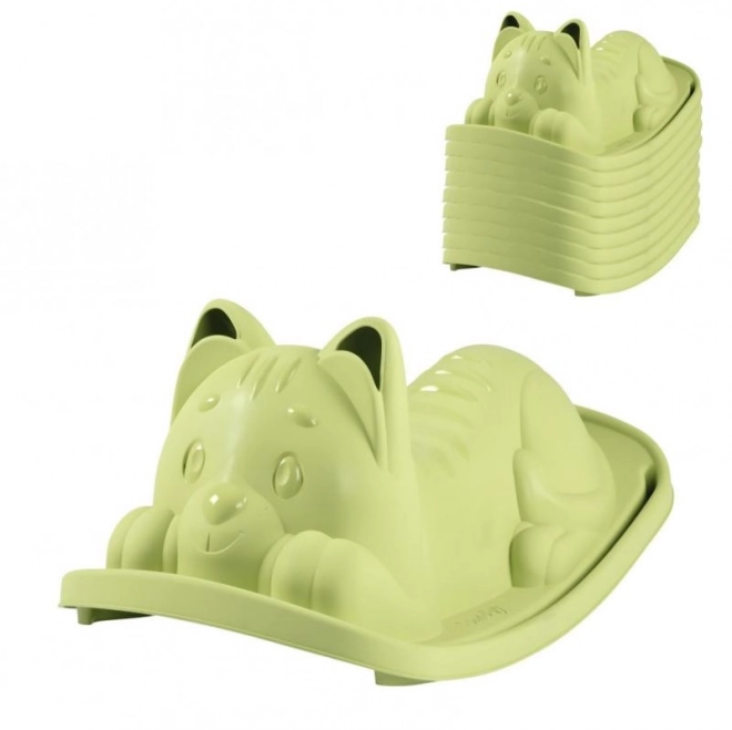 Leagăn ergonomic pisică verde
