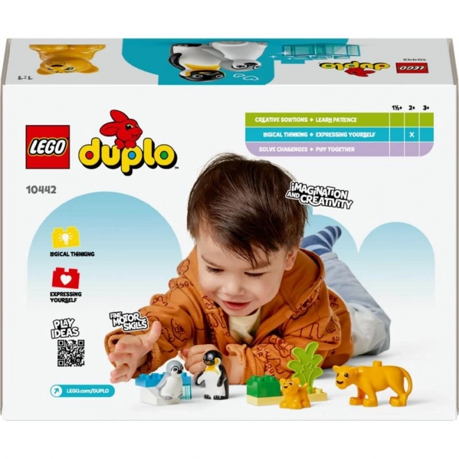 Lego Duplo Rodinke animale sălbatice: Pinguini și lei