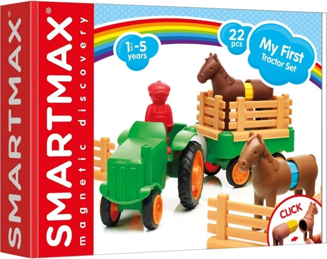 Magnetică SmartMax - Primul Meu Tractor, 22 Piese