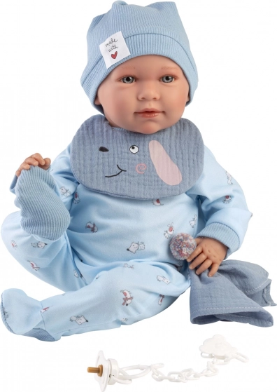 Haine pentru păpușă bebeluș New Born mărime 40-42 cm cu accesorii