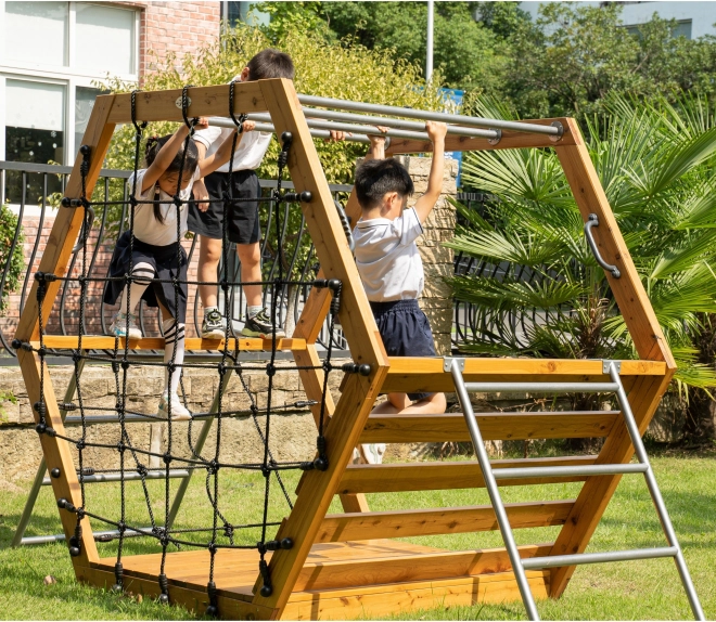 World Edu Clasic Loc De Joacă Din Lemn Pentru Copii XXL Hexagonal