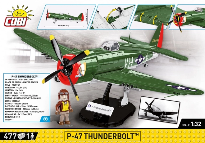 Avion WW II P-47 Thunderbolt COBI