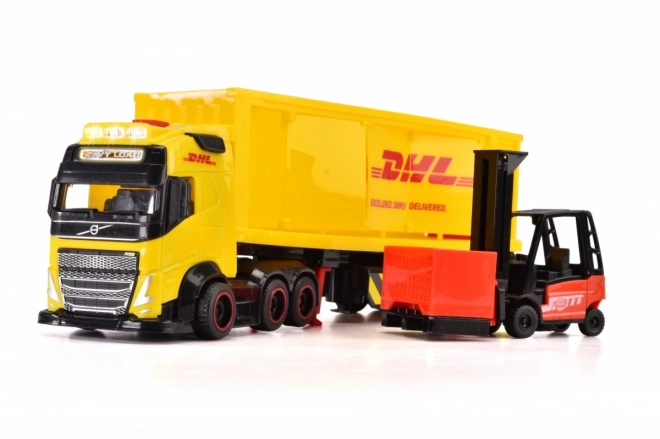 Camion Volvo cu remorcă DHL 35 cm