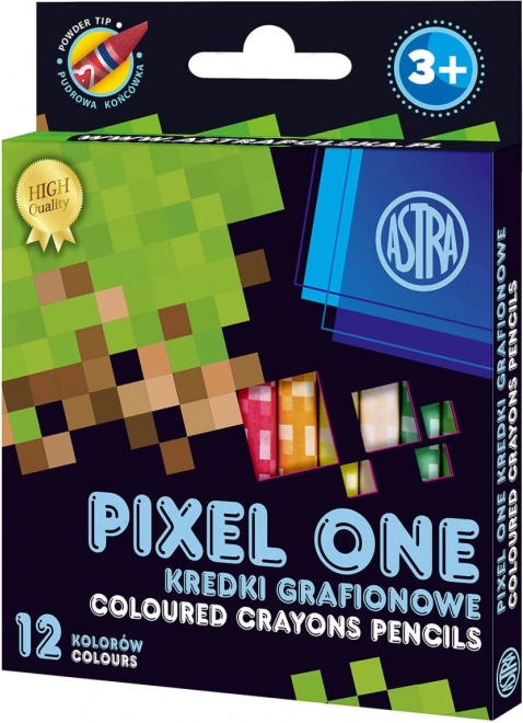 ASTRA creioane din caolin PIXEL ONE, 12 buc