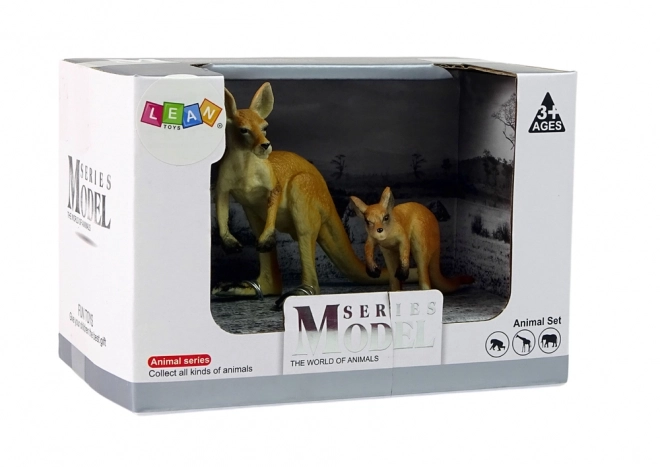 Set de figurine cangur cu pui Animale din Lume