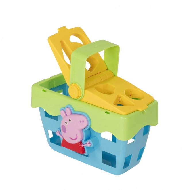 Coș de picnic Peppa Pig pentru sortat forme