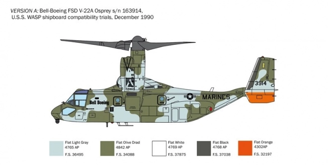 Model de avion din plastic V-22A Osprey 1/72
