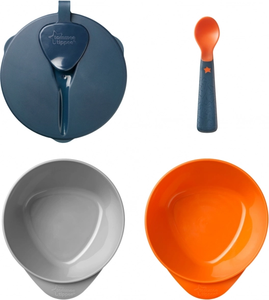 Boluri pentru hrănire ușoară cu capac și linguriță Tommee Tippee Explora, 2 buc