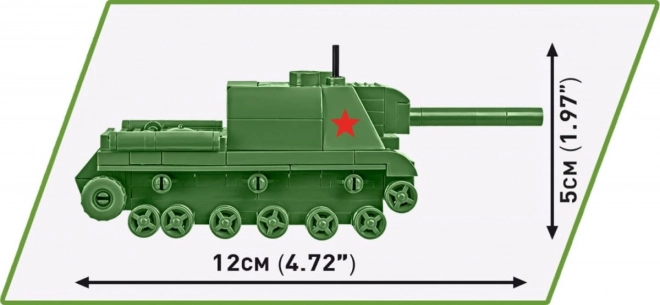 Klocki ISU 152 model din cărămizi 135 piese