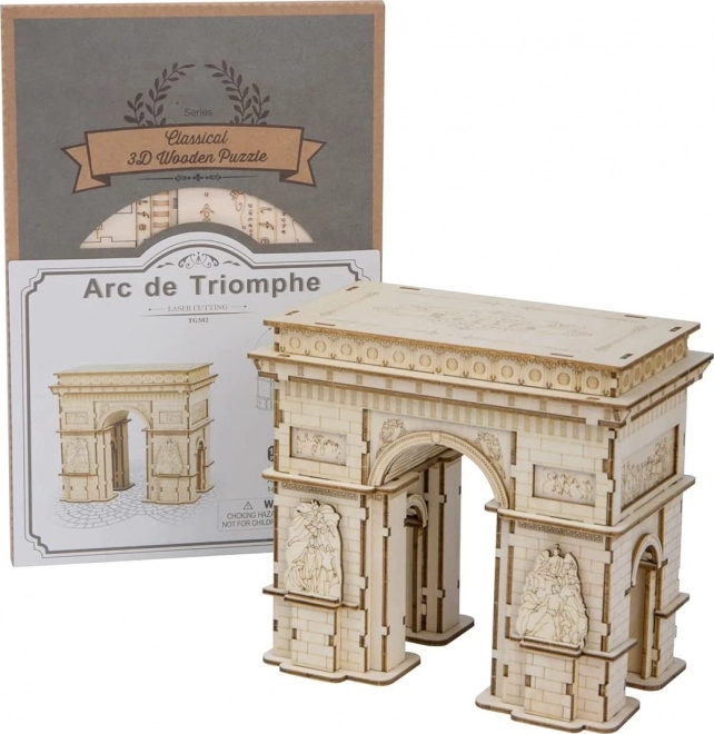 Puzzle 3D din lemn Arcul de Triumf