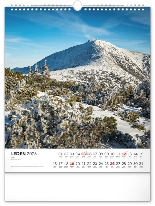 Calendar de perete Krkonoše 2025