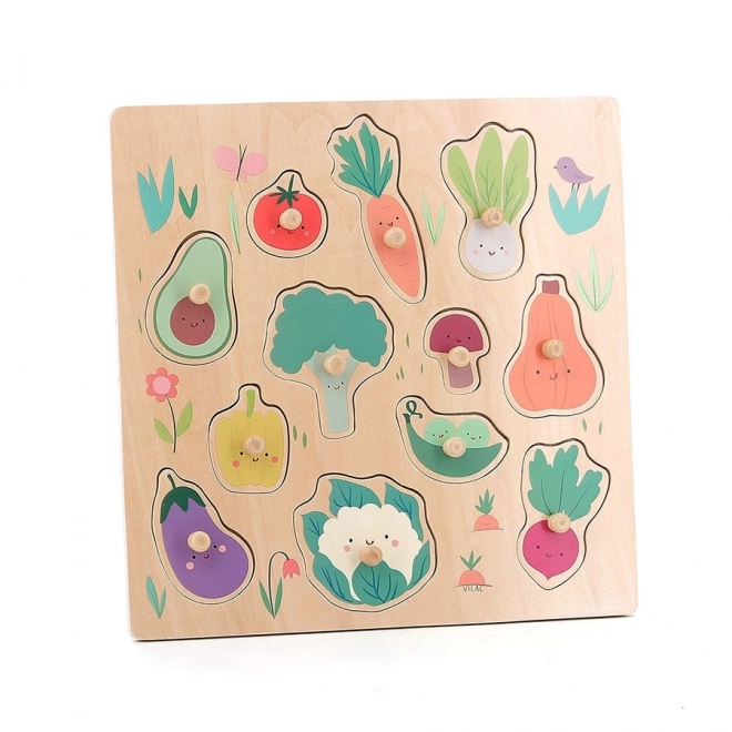 Puzzle cu mânere Legume de Sarah Betz