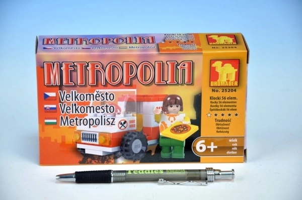 Set de construcție Dromader Auto Pizza 25204 56 piese în cutie 16,5x9,5x4,5cm