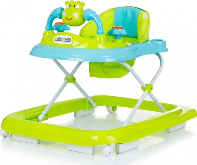 Choditor interactiv Chipolino Little Cow albastru, verde