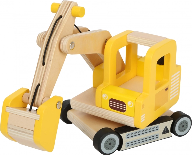 Excavator din lemn cu cupă