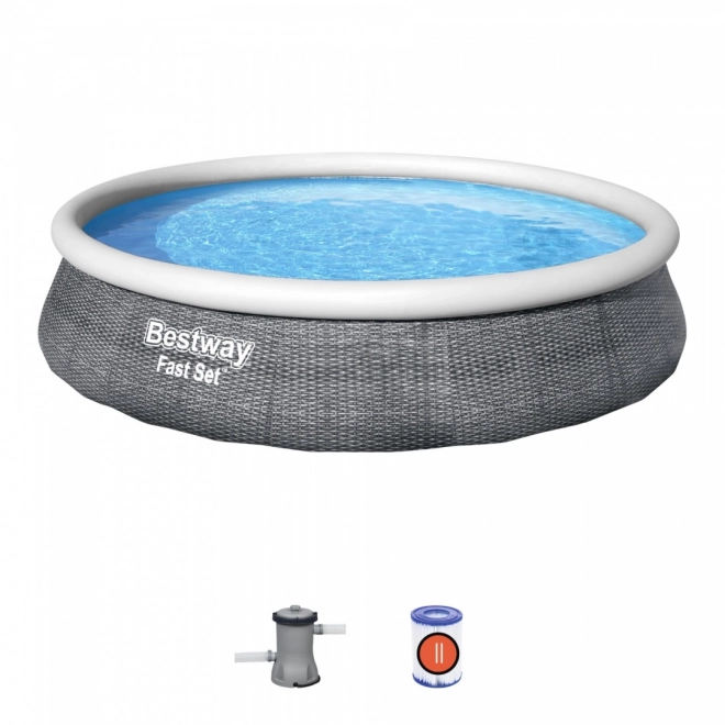 Piscină de grădină pentru copii Bestway 396 x 84 cm 57376