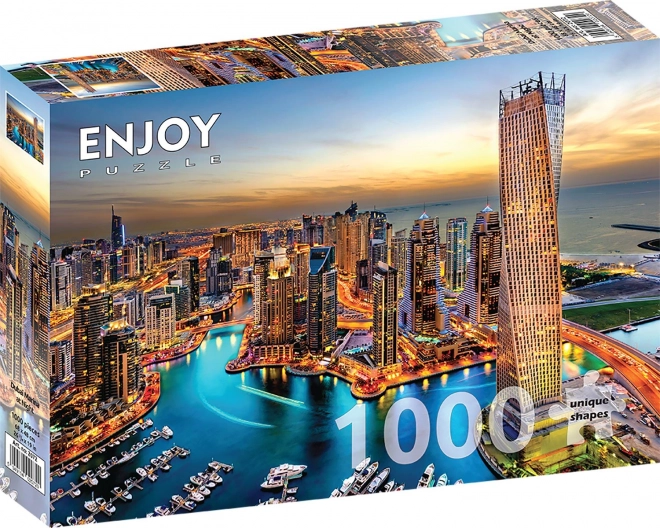 Puzzle Portul Dubai Noaptea 1000 Piese