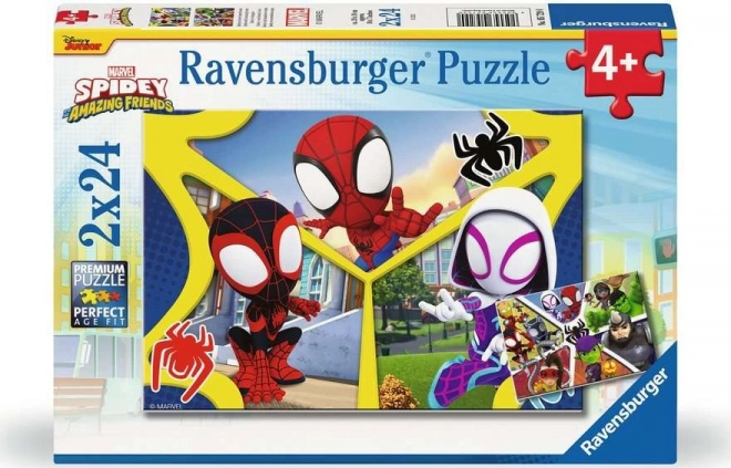 Puzzle Ravensburger Spidey 2x24 piese