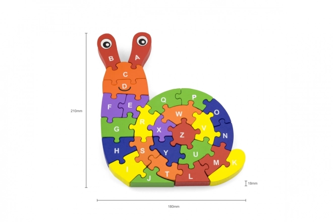 Puzzle 3D Melc cu Litere