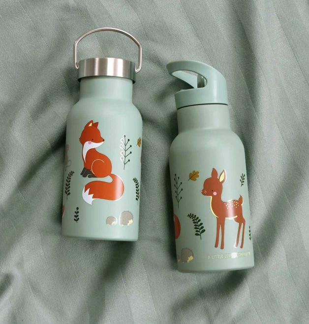A Little Lovely Company Sticlă de băut din oțel inoxidabil 500 ml – Prieteni din pădure
