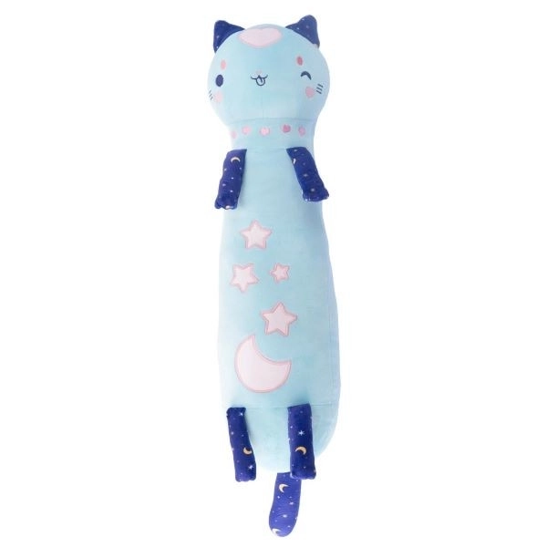 Mascotă Momomi pisică strălucitoare pe timp de noapte albastră 60 cm